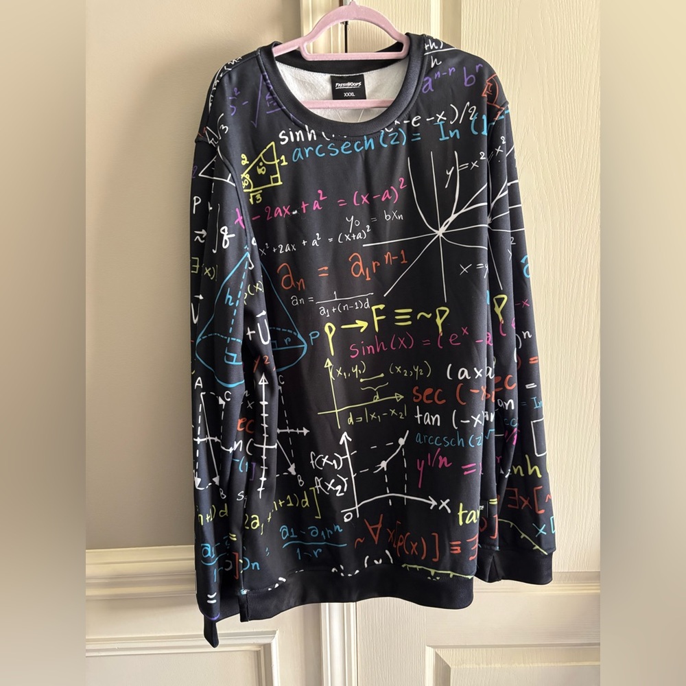 Men’s Fresh Hoods NWT math sweatshirt